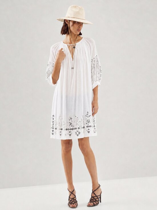 Michael Kors Collection Tops - MICHAEL KORS COLLECTION Hand-Embroidered Caftan Dress